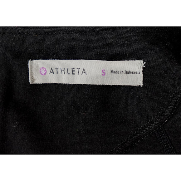 Athleta Dress Womens Small Black Ponte Fit and Flare En Route Career Office - Picture 2 of 16